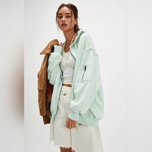 We the Free by Your Side Lined Hoodie Blue Opal, Size Large